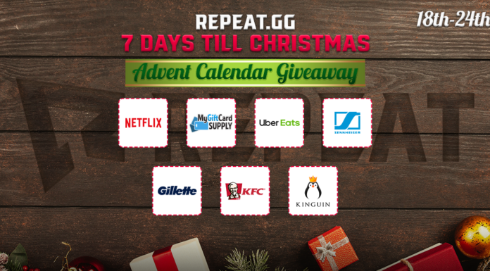 Repeat.gg Presents 7 Days Till Christmas Giveaways 2019 christmas giveaways