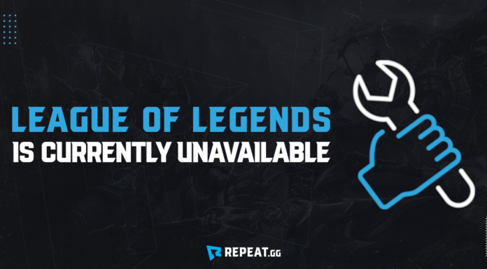 League Of Legends Will be Temporarily Unavailable league of legends