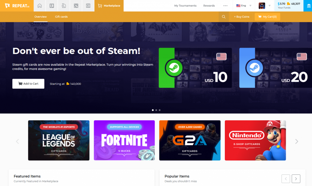 Repeat playing games online