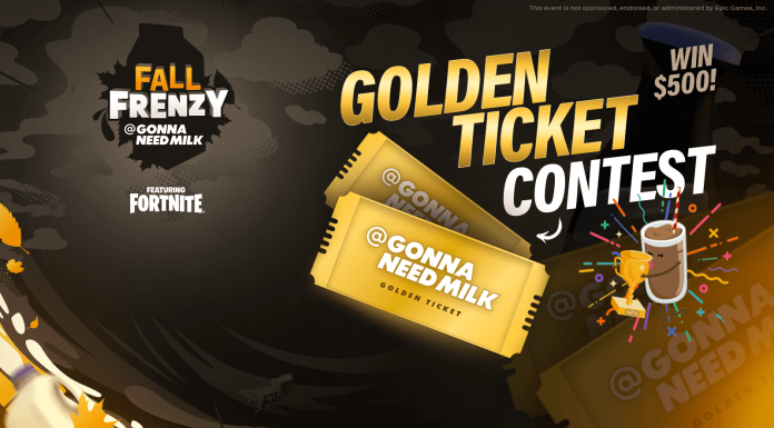 Fortnite Golden Ticket Contest for Gonna Need Milk Fall Frenzy Fall Frenzy Golden Ticket contest