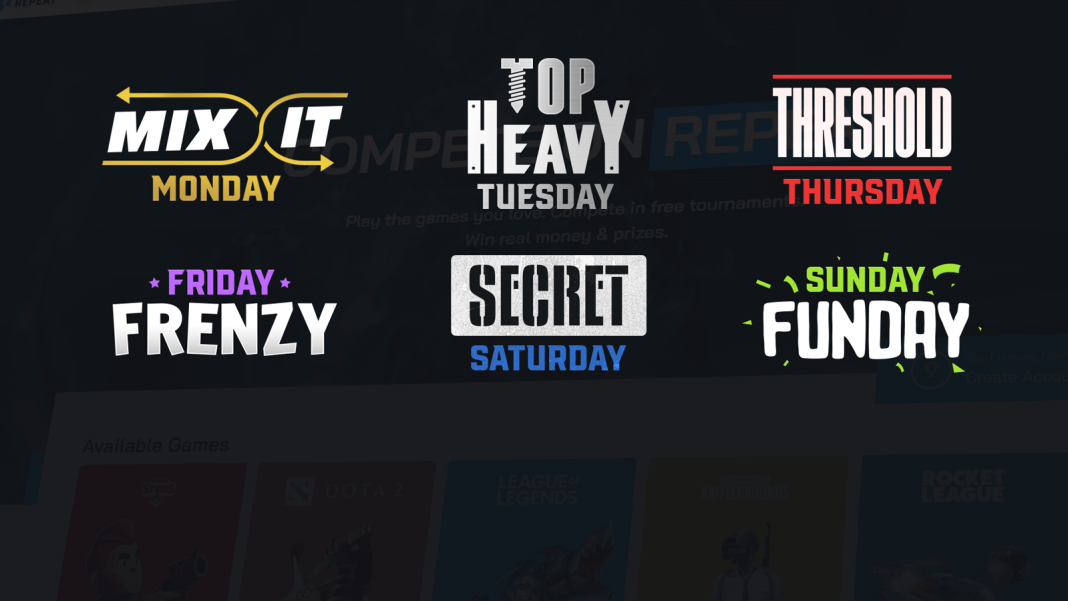 Weekly Events Repeat Tournaments